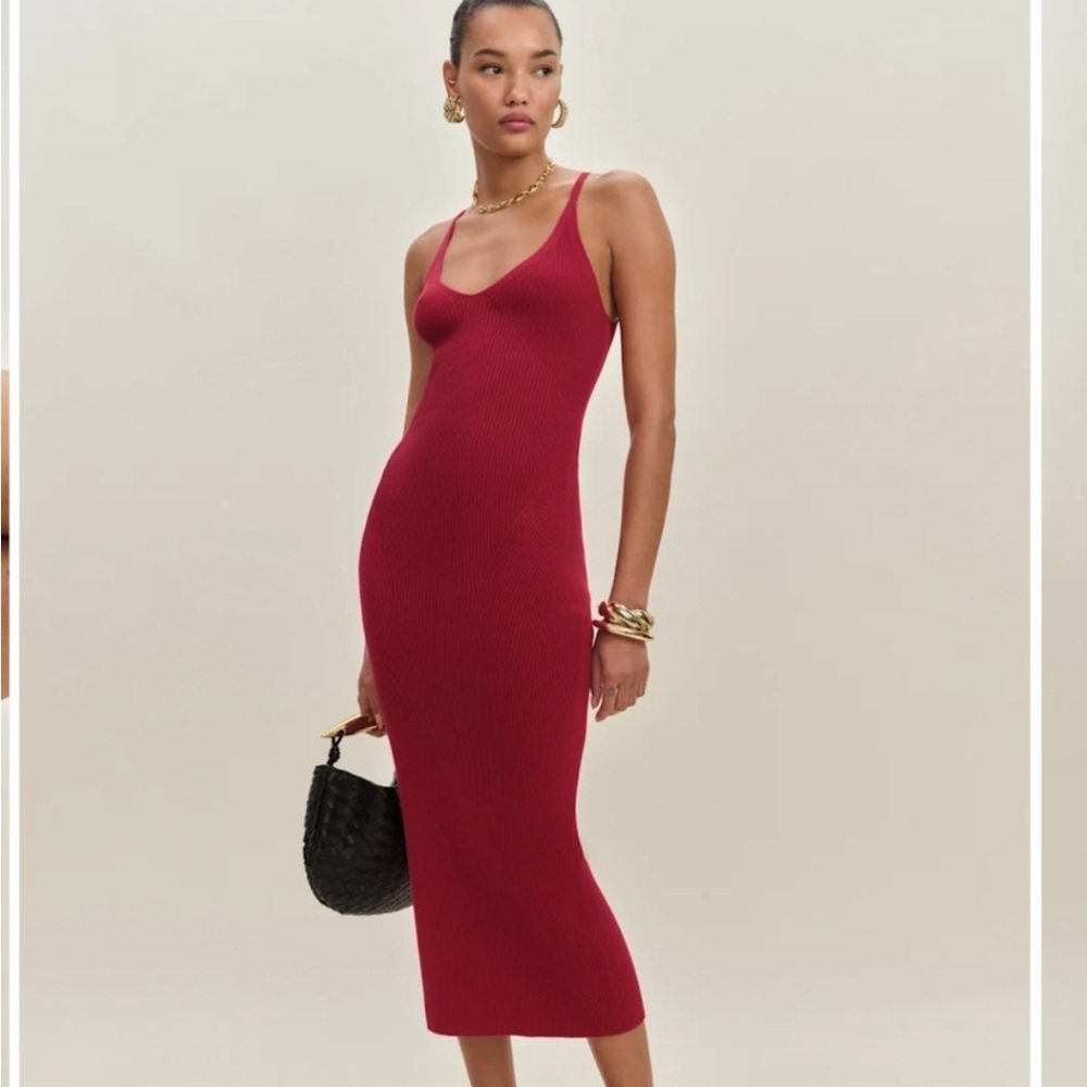 Reformation Dahlia Cotton Sweater Dress